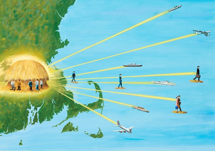 Image showing the workers in the harvest going out into the world.