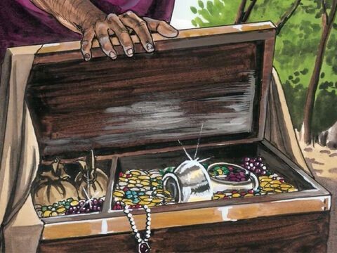 Image of a treasure chest filled with coins and jewels.